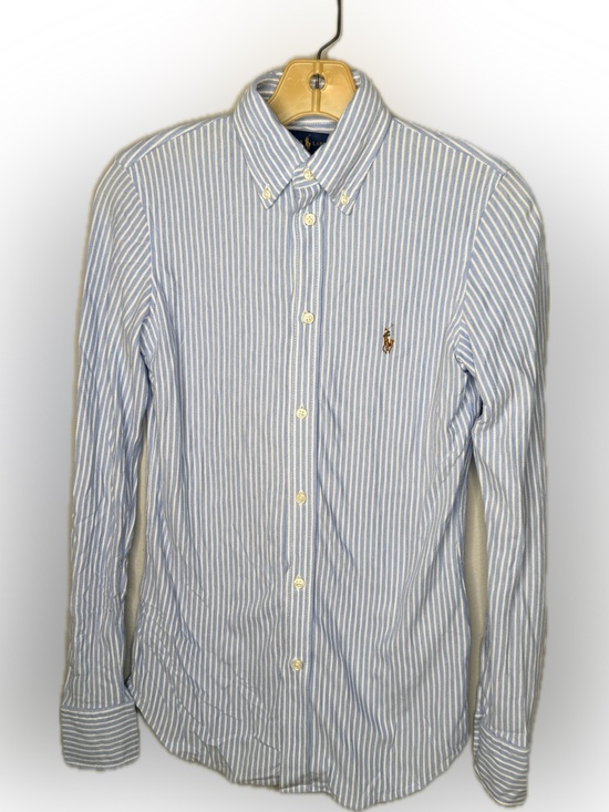 Ralph Lauren Tops - Ralph Lauren Knit Oxford Blue Shirt